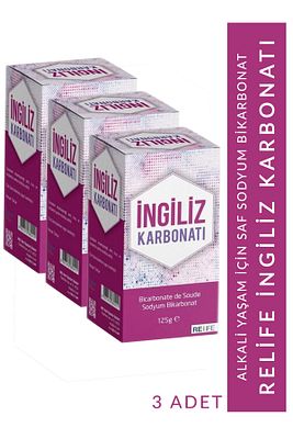 3 Adet Saf Ingiliz Karbonatı 125 gr Sodyum Bikarbonat Alkali Yaşam ürün fotoğrafı