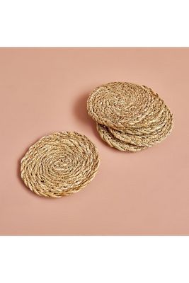 Rafe 6'lı Bardak Altlığı Naturel (10 CM) ürün fotoğrafı