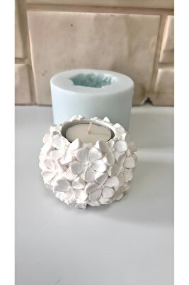 Çiçek Mumluk Silikon Kalıp ürün fotoğrafı