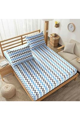 Life Battal Çift Kişilik Lastikli Çarşaf+2 Adet Yastık Kılıfı ürün fotoğrafı