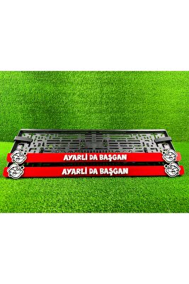 Ayarli Da Başgan Kırmızı 3d Kabrtmalı Pleksi Araba Plakalığı 1 Takım ürün fotoğrafı