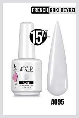 Kalıcı Oje Uv Led A095 (FRENCH RAKI BEYAZI) Ana Renkler 15ml ürün fotoğrafı