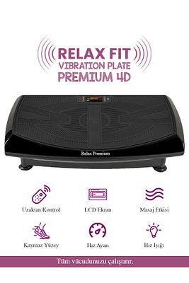 Fit Premium 4d 7 Kombinasyonlu Vibration Plate Titreşimli Spor Egzersiz Fitness Aleti Cihazı ürün fotoğrafı