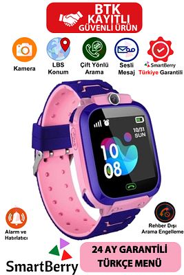 Z3 Lbs Konumlu Akıllı Çocuk Takip Saati Sim Kartlı Arama, Kameralı, Gizli Dinleme Özellikli-pembe ürün fotoğrafı