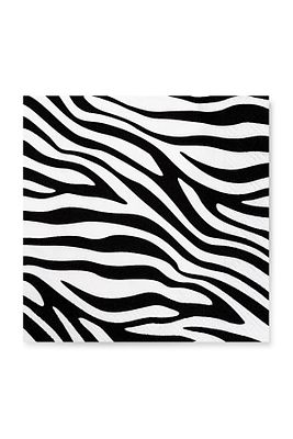 33x33 Cm Zebra Desenli 20'li Kare Beyaz Renkli Kağıt Peçete ürün fotoğrafı