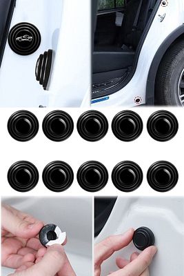 Otomobiller Için Kapı Çarpma Önleyici Araba Kapı Ses Ve Darbe Emici Pad 10 Adet ürün fotoğrafı