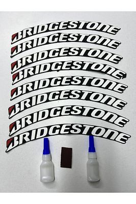 8 Adet Bridgestone Lastik Yazısı Motosiklet Ve Otomobil Lastik Yazısı Sticker + 2 Yapıştırıcı ürün fotoğrafı