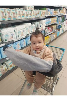 Bebekler Için Alışveriş Arabası Ve Mama Sandalyesi Hijyenik Örtüsü ürün fotoğrafı