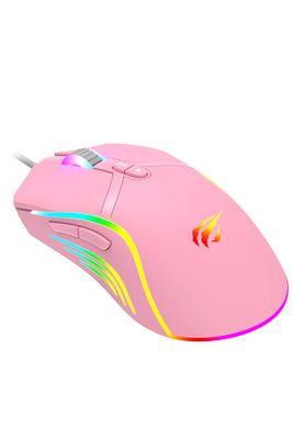 Gkcx MS1026 RGB Uyumlu Pembe Gaming Oyuncu Mouse 6400DPI New Desng 1017785 ürün fotoğrafı