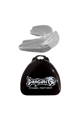 Double Şeffaf Dragon Dişlik Profesyonel Çift Damak Dişliği ve Kutusu Premium Mouth Guard ürün fotoğrafı