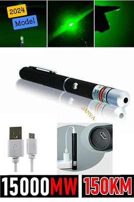 Usb Şarjlı Voltran Yeşil Lazer Kalem Başlıklı Yeşil Lazer Pointer Turbo Işın Yeşil Laser Pointer ürün fotoğrafı