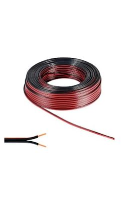 Elektrik Tesisat Kordon Hoparlör Kablosu 2x0.75mm 25 Metre Siyah ürün fotoğrafı