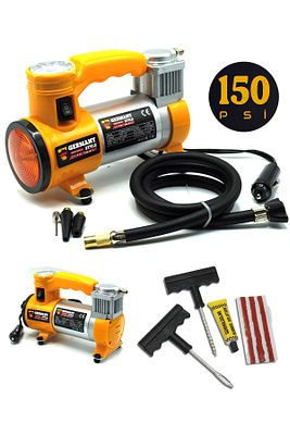 12 V Araba Oto Araç Lastik Şişirme Pompası 150 Psi Metal Gövde Kompresör Lastik Tamir ürün fotoğrafı