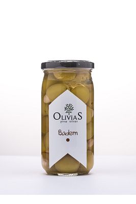 Badem Dolgulu - Bademli Yeşil Zeytin 370 Cc (200-220 GR) ürün fotoğrafı