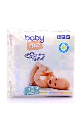 Pofuduk Alt Değiştirme Örtüsü 60x60 Cm 10 Adet ürün fotoğrafı