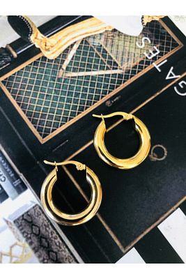 2,5 Cm Çelik Halka Küpe ürün fotoğrafı