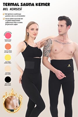 Terleten Zayıflatan Unisex Termal Bel Korsesi Yağ Bel Göbek Eritme Incelme Terleme Kemeri ürün fotoğrafı