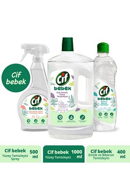 Bebek Yüzey Temizleyici Sprey 500ml+yüzey Temizleyici 1000ml+emzik Ve Biberon Temizleyici 400ml ürün fotoğrafı
