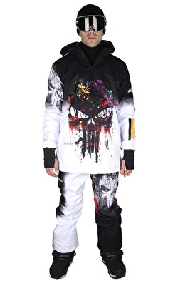 Ss7944 Punisher Erkek Snowboard Ve Kayak Mont & Pantolon Takımı ürün fotoğrafı
