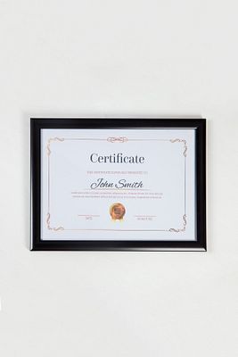 A4 Çerçeve Siyah 21x30 Sertifika Diploma Belge Fotoğraf Için Pvc Camlı ürün fotoğrafı