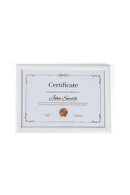 A4 Çerçeve Beyaz Kırılmaz Pvc Camlı 21x30 Sertifika Diploma Belge Fotoğraf Için 002 ürün fotoğrafı