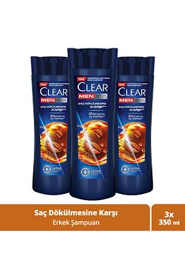 Men Kepeğe Karşı Etkili Şampuan Saç Dökülmesine Karşı 350 ml X3 ürün fotoğrafı
