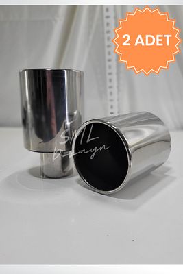 120 Mm Egzoz Ucu 120lik Egzos-eksoz Başlığı Ekzoz-egsoz Ucu Takımı ürün fotoğrafı