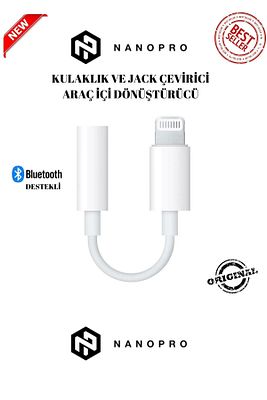 Iphone Uyumlu Lightning Telefon Kulaklık Çevirici Aux Dönüştürücü Aparat ürün fotoğrafı