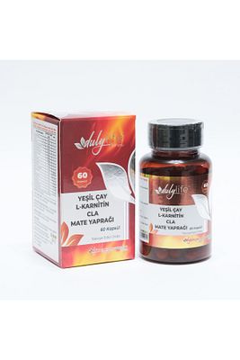 Yeşil Çay, L-Karnitin,CLA, Mate yaprağı, Bromelain ve Kafein 60 Kapsül ürün fotoğrafı