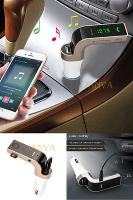 Bluetooth ARaba Teyip Mp3 Müzik Çalar Telefona Bağlanabilen Çakmaklık Fm Transmitter Usb Şarj Tel ürün fotoğrafı