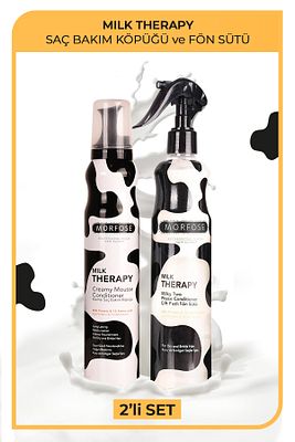 Milk Therapy Saç Bakım Köpüğü 200 ml Fön Sütü 400 ml ürün fotoğrafı