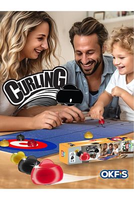 Mini Curling Ekransız Vakit Geçirme Aktivitesi Aile Etkileşimi Kutu Oyunu ürün fotoğrafı