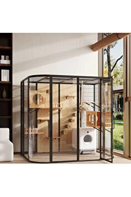 WAREG METAL LÜKS KEDİ EVİ - KEDİ VİLLASI ürün fotoğrafı