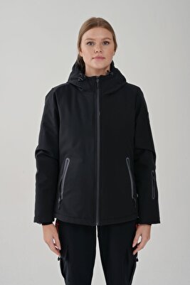 Kadın Siyah Kayak Montu 2421001 ürün fotoğrafı