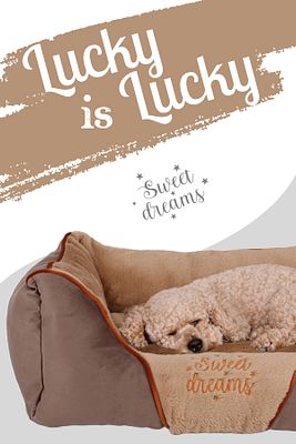 Lucky, Yüksek Kaliteli Konforlu Ultra Yumuşak Kedi Ve Köpek Yatağı ürün fotoğrafı