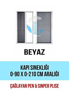 Pileli Plise Sürgülü Akordiyon Katlanır Kapı Sinekliği (plastik Kapı-çelik Kapı) ürün fotoğrafı