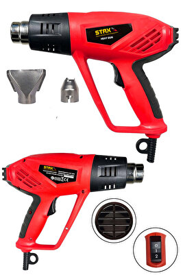 RED 5000 W Çift Kademeli Sıcak Hava Isı Tabancası Çift Kademeli Termik Koruma Bakır Rezistant 1100 C ürün fotoğrafı