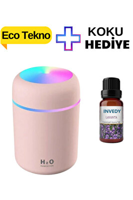 300 ml Ultrasonik Hava Nemlendirici Buhar Makinesi ve Lavanta Uçucu Yağ Buhurdanlık Esansı ürün fotoğrafı