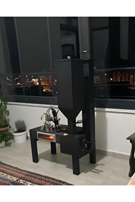 Yatay Ev Tipi Pelet Sobası ürün fotoğrafı