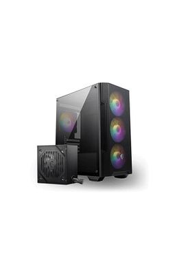 Msı Mag Forge M100A D60 Akrilik Yan Panel 3X120Mm 1X120Mm Argb Fan 600W 80+ Matx Gamıng Kasa ürün fotoğrafı