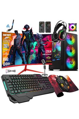 Prime X90 Ryzen 5 5500 32GB 1TB M.2 SSD RTX3050 23.8" 165Hz Oyuncu Masaüstü Bilgisayar Uyumlu ürün fotoğrafı