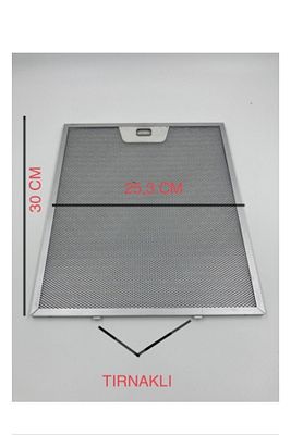 25,3x30 Cm Davlumbaz Ankastre Aspiratör Alüminyum Yağ Filtresi 253x300 !!alt Kısmı Tırnaklı!! ürün fotoğrafı