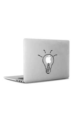Ampul, Parlak Fikir Mac Book Laptop Sticker, Etiket, Çıkartma ürün fotoğrafı