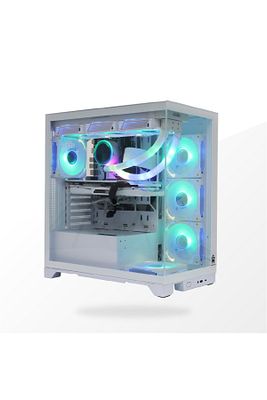 Qpro 8x Argb Fanlı Kumandalı Gaming Akvaryum Kasa ürün fotoğrafı