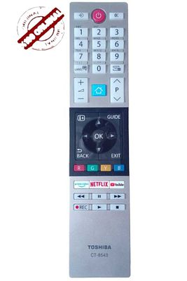 Toshıba Ct-8543 Televizyon Kumandası 30101775 (ORJİNAL) 40L2863DG 32L3963DA 32L3863DG 32W2863DG ürün fotoğrafı