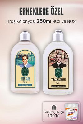 Tıraş Kolonyası No 1, No 4 Ve Pamuk Çubuğu 100' Lü ürün fotoğrafı