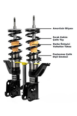 Honda Civic 2004-2006 Arası Vtec2 Makyajlı Kasa Uyumlu Coilover Ayarlı Amortisör 10 CM (Ön Teker) ürün fotoğrafı