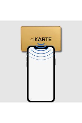 ELİTE METAL Digital Business Card - Gold - Hazır Tasarım 1 ürün fotoğrafı