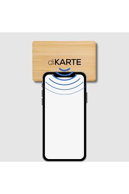 Bamboo Business Card - Natural - Hazır Tasarım 1 ürün fotoğrafı
