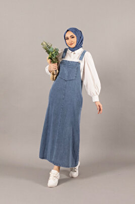 Larin Kot Salopet Mavi ürün fotoğrafı